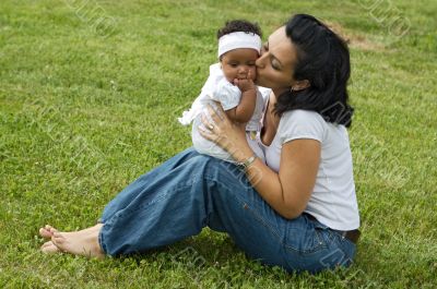 Mother with daughter