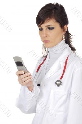 Doctor with mobile