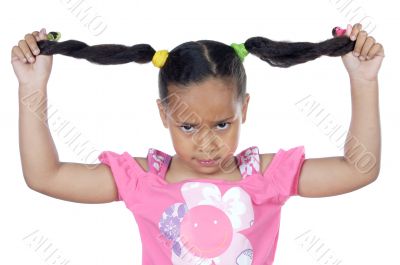 Cute upset girl
