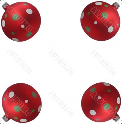 Four Christmas Tree Balls