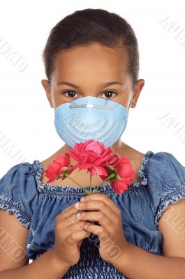 Girl with mask