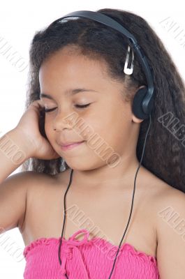 Girl with headphones