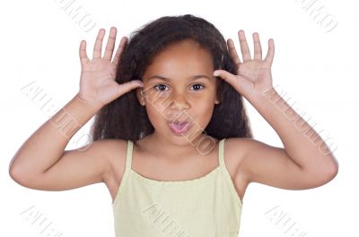 Cute girl mocking