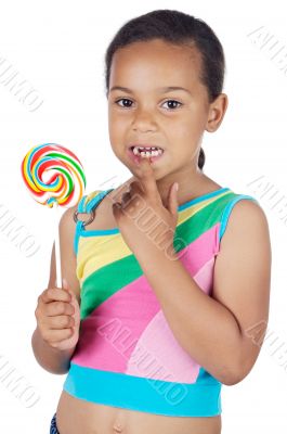 girl with lollipop