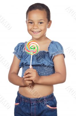 Girl with lollipop