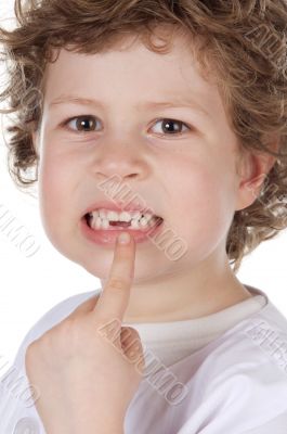 Cute toothless boy