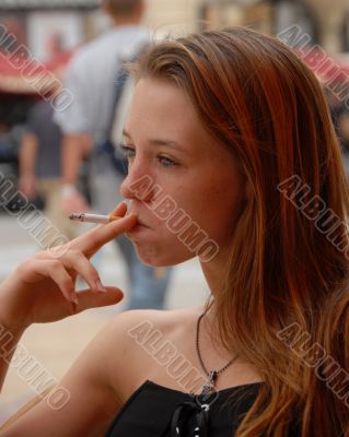 smoking girl