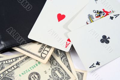 Black leather wallet