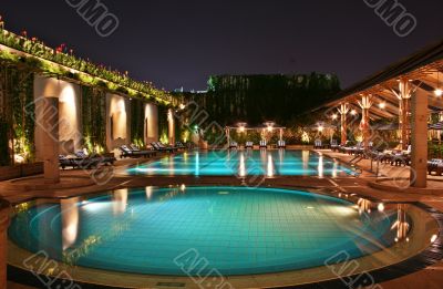 Swimming Pool at Night