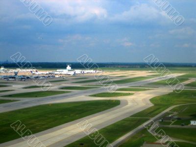 Airport aerial vies