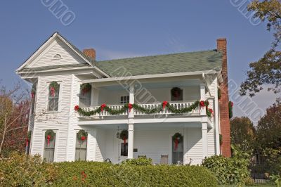 White Christmas House