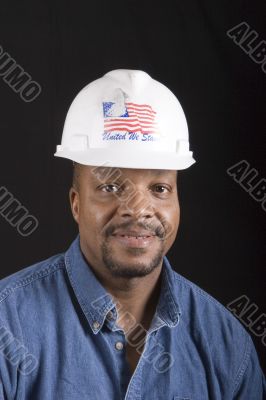 Smiling Man in Hard Hat