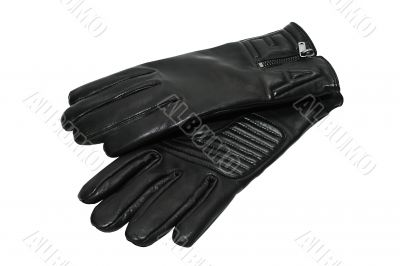 Black man`s gloves