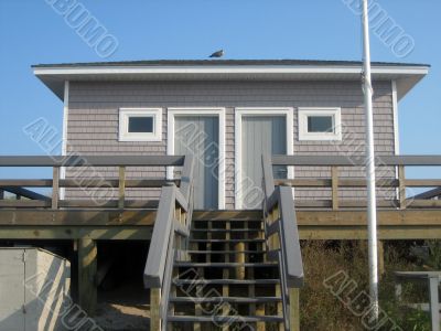 beach changing house
