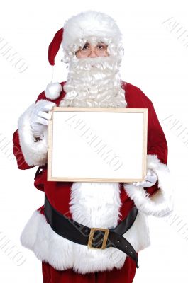 Santa Claus whit billboard