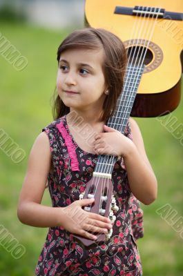 Girl with a guitar