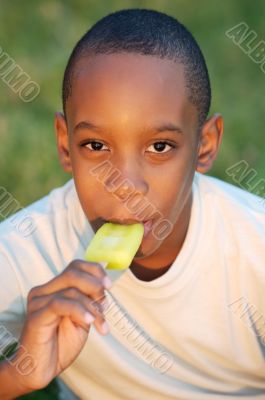 Boy with ice cream