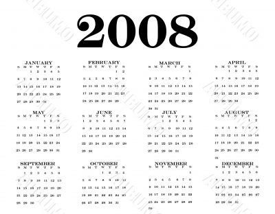 2008 Calendar