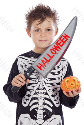 Boy in halloween