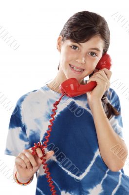 Girl on the phone