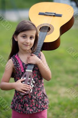 Girl with a guitar