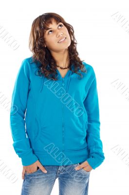 young casual girl