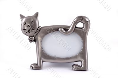 Framework for a photo in the form of a cat.
