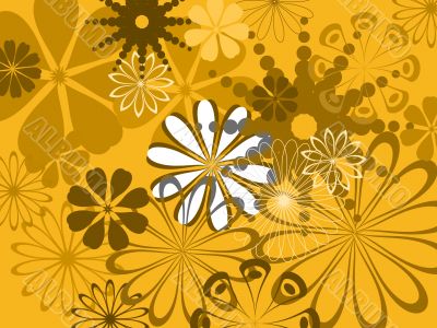 Abstract flower pattern