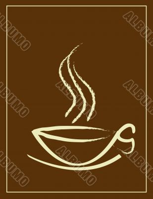 coffee cup and smoke