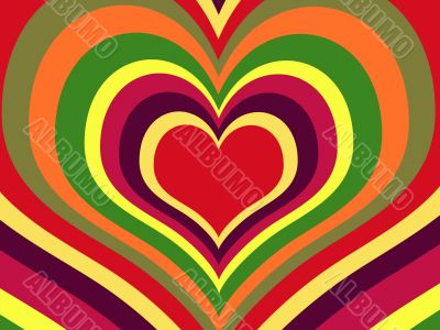 rainbow hearts