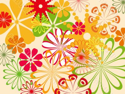 Abstract flower pattern