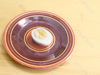 side plate and egg