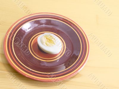 side plate and egg