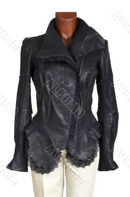 Female leather jacket