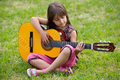 Girl with a guitar