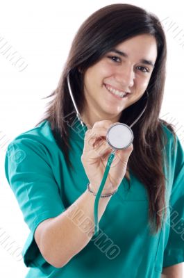 Attractive lady doctor