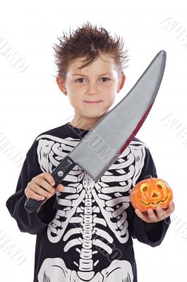 Boy in halloween