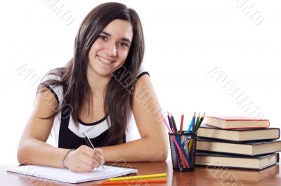attractive girl student