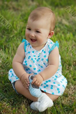 baby on the grass