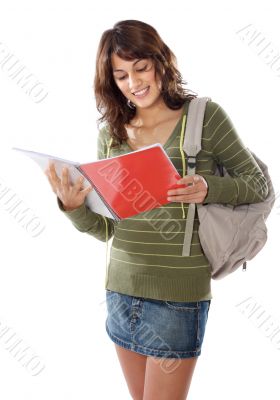 attractive girl student
