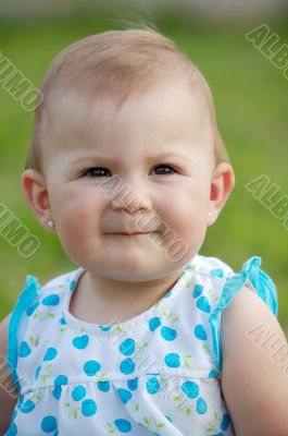 baby on the grass