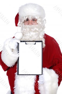 Santa Claus whit billboard