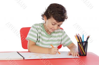 student drawing
