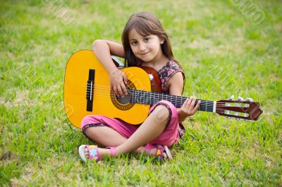 Girl with a guitar
