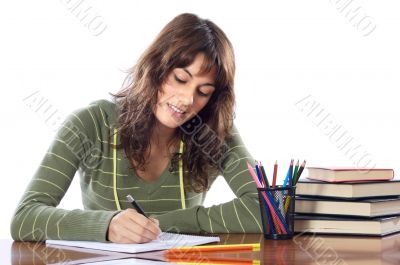 attractive girl student