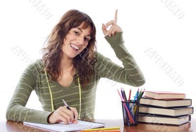 attractive girl student