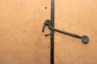 Rusty hook from a wire