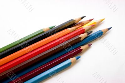 pencils of different colors