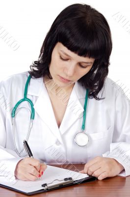 Attractive lady doctor