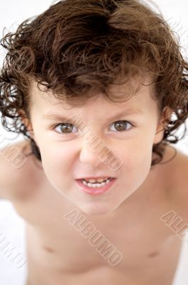 boy making trivialities